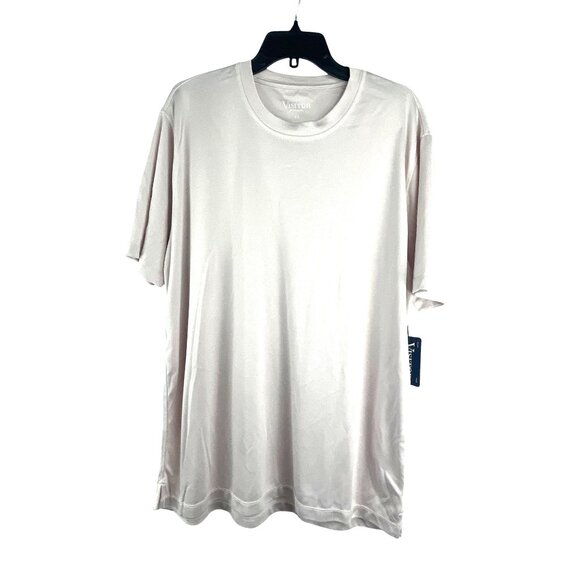 Visitor Men's Solid Poly Crew Neck T-Shirt XL Pastel Pink Short Sleeves Casual - Picture 1 of 8